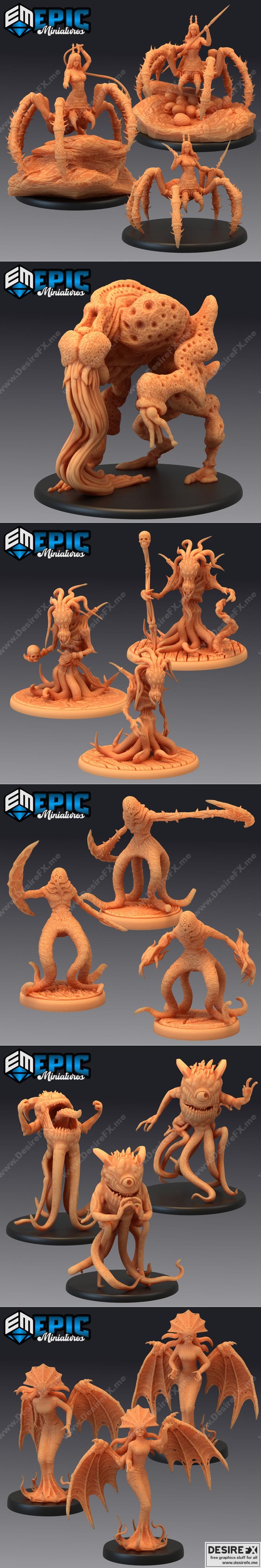 史诗迷你款 - 无限噩梦 - 3D打印模型|Epic Minis – Endless Nightmare – 3D Print Model STL
