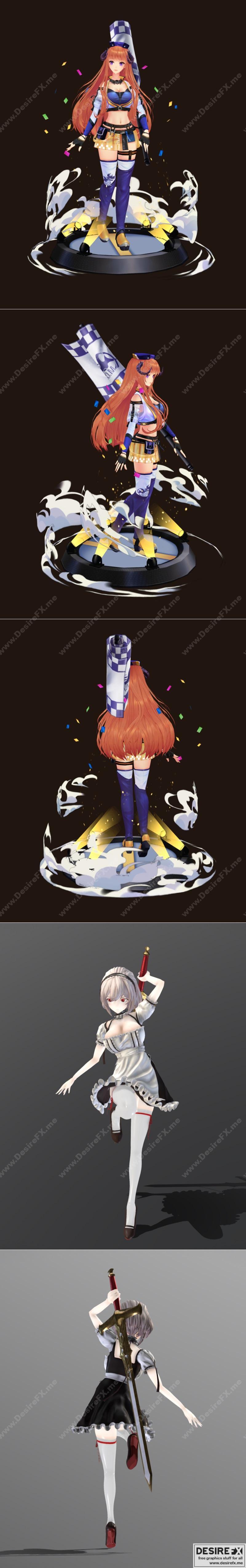 阿基拉骑士团3D打印模型：萨里乌斯角色复刻版|Arknights – Bagpipe and Azur Lane Sirius – 3D Print Model STL