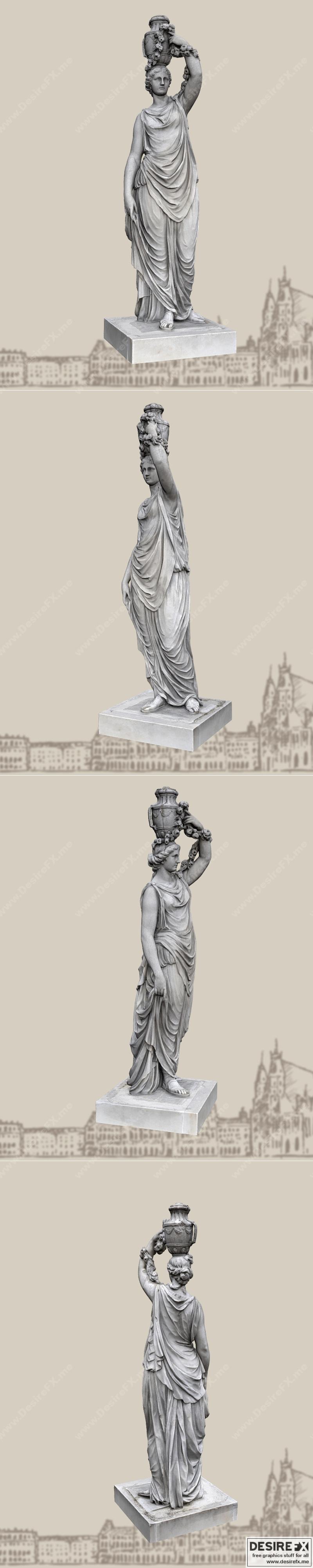 flora之女 - 3D打印模型|Nymphe der Flora – 3D Print Model STL