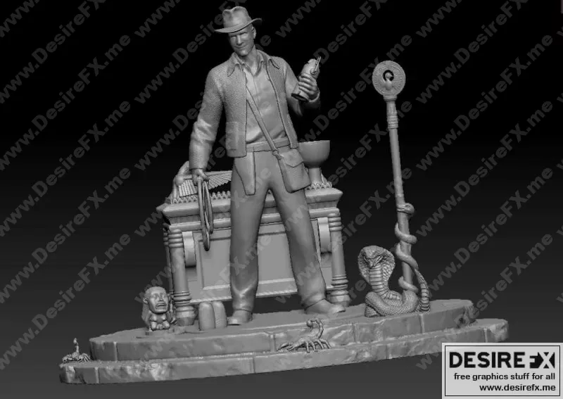 印第安纳·琼斯 3D打印模型|Indiana Jones – 3D Print Model STL