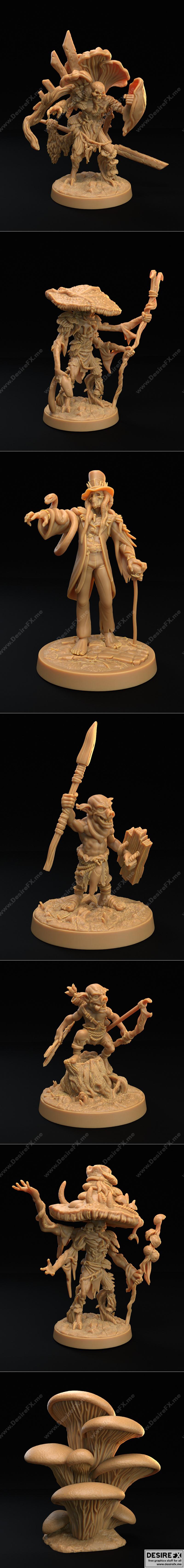 龙捕手旅舍——蘑菇沼泽老兵 3D打印模型|Dragon Trappers Lodge – Mushroom Bayou Veteran August 2022 – 3D Print Model STL