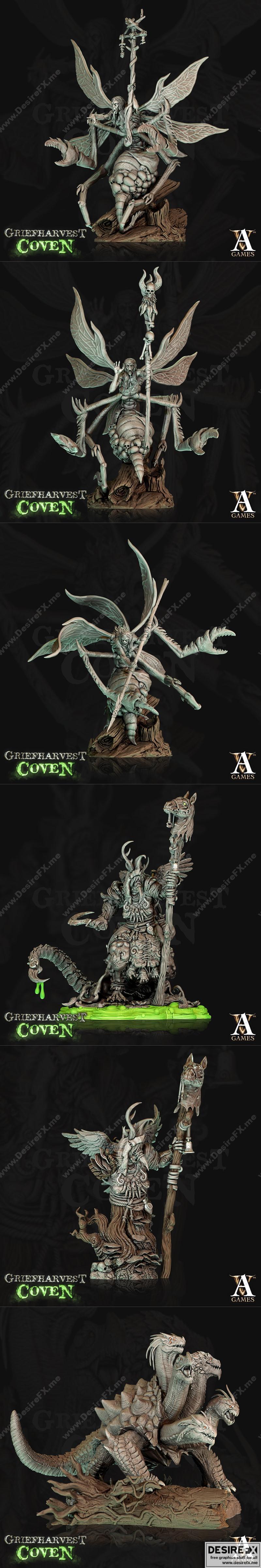 Archvillain Games - 《哀伤收获教团》3D打印模型|Archvillain Games – Griefharvest Coven September 2022 – 3D Print Model STL