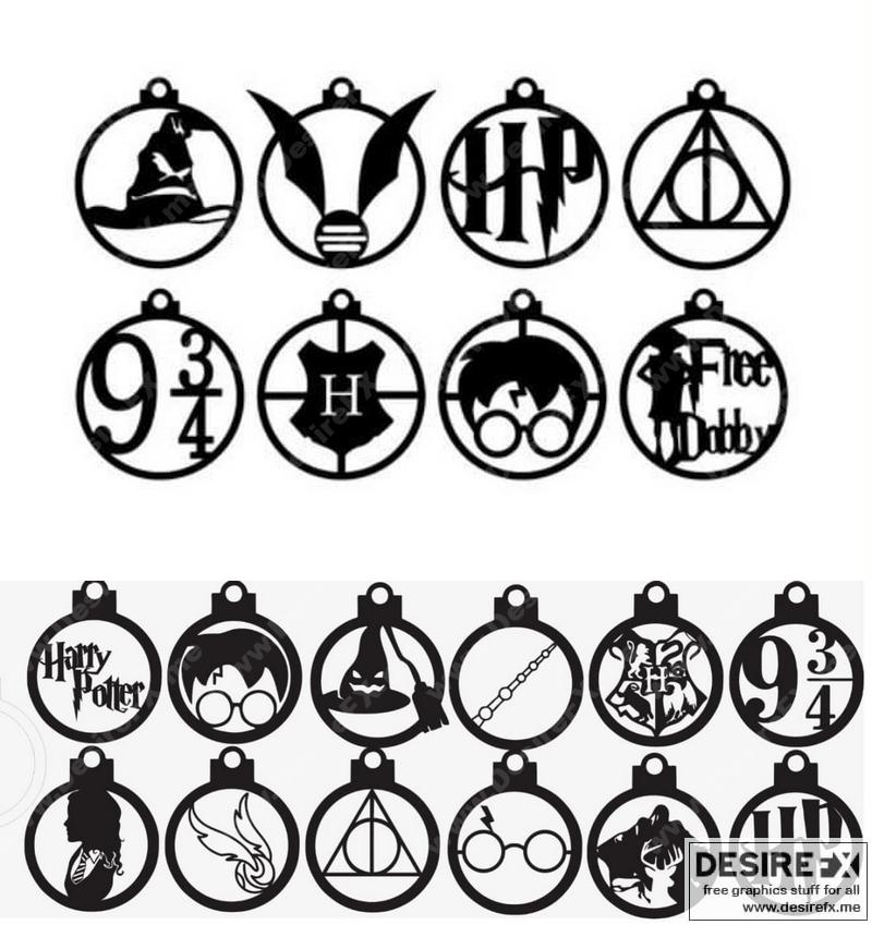 哈利波特圣诞装饰品 3D打印模型|Harry Potter Christmas Ornaments – 3D Print Model STL