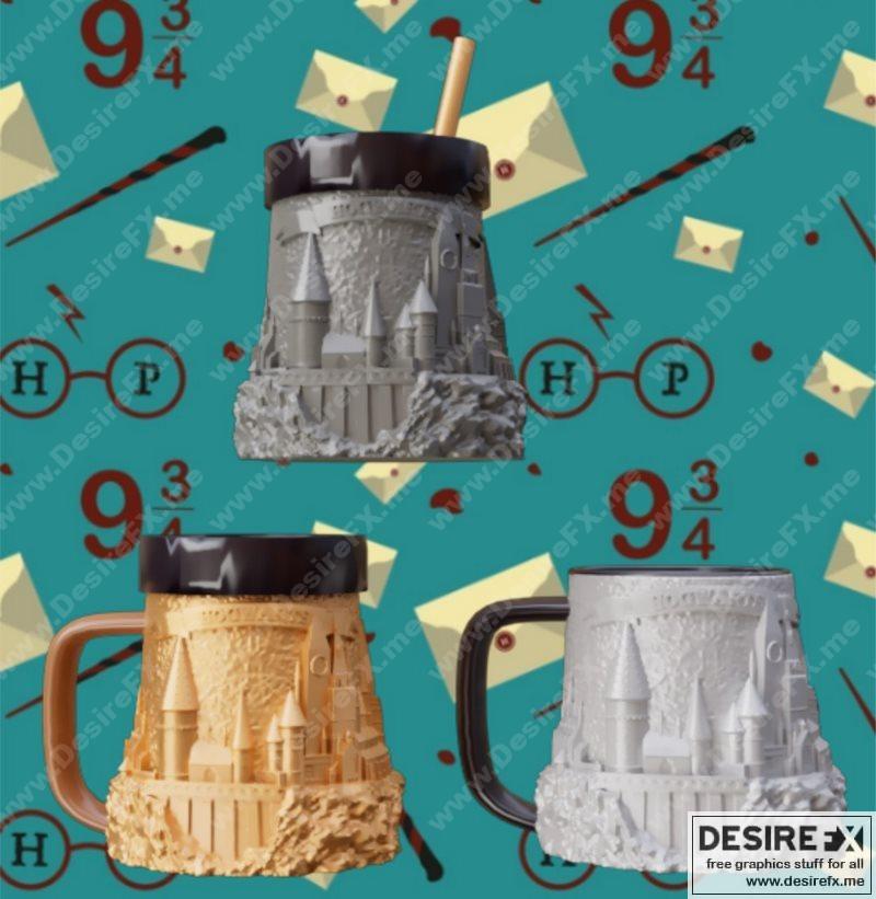 霍格沃茨杯 3D打印模型|Hogwarts Cup – 3D Print Model STL