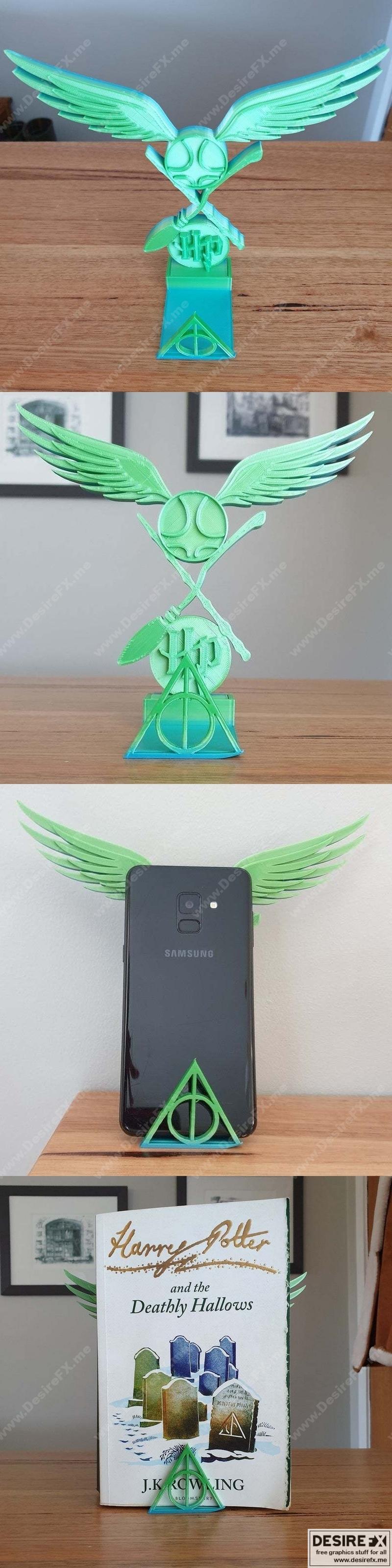 哈利波特 3D打印手机架|Harry Potter – Book or Phone Stand – 3D Print Model STL