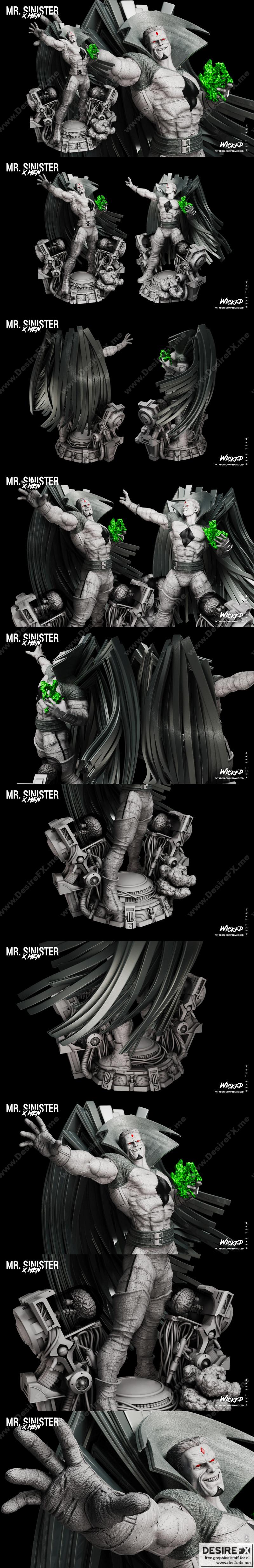 邪恶之徒 3D打印模型|Mr. Sinister – 3D Print Model STL