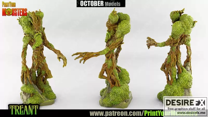 TREANT - 3D打印模型：树灵形态设计|TREANT – 3D Print Model STL
