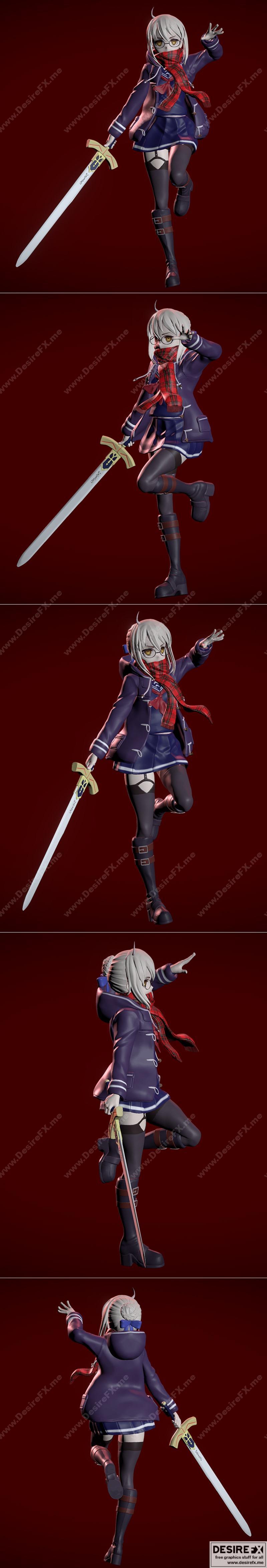 神秘女英雄X改写——3D打印模型|Mysterious Heroine X Alter – 3D Print Model STL