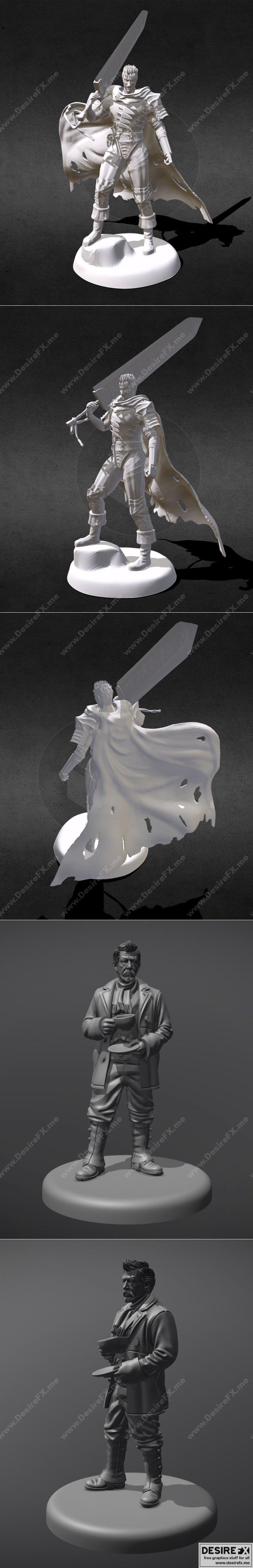 战魂狂怒 与 战争博士 3D打印模型|Guts Berserk and The War Doctor – 3D Print Model STL