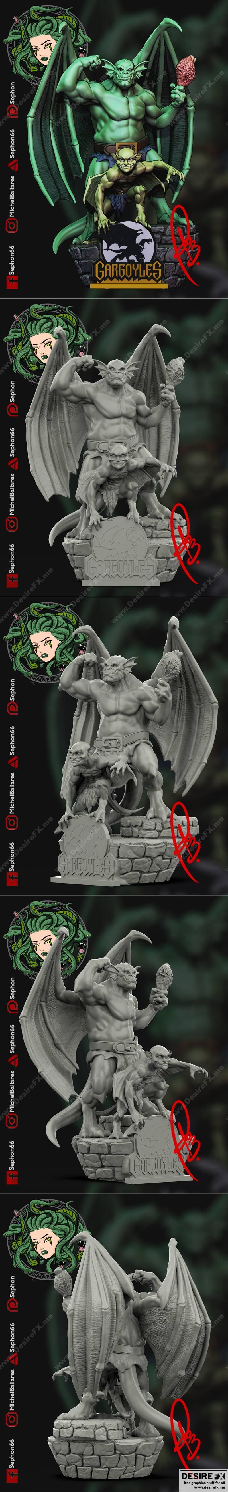Broadway与Lexington哥特式雕花 3D打印模型|Broadway and Lexington Gargoyle – 3D Print Model STL