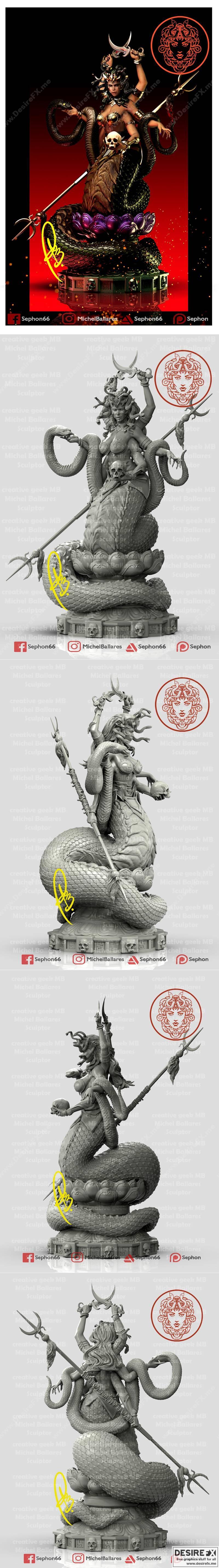 Marilith 3D打印模型|Marilith – 3D Print Model STL