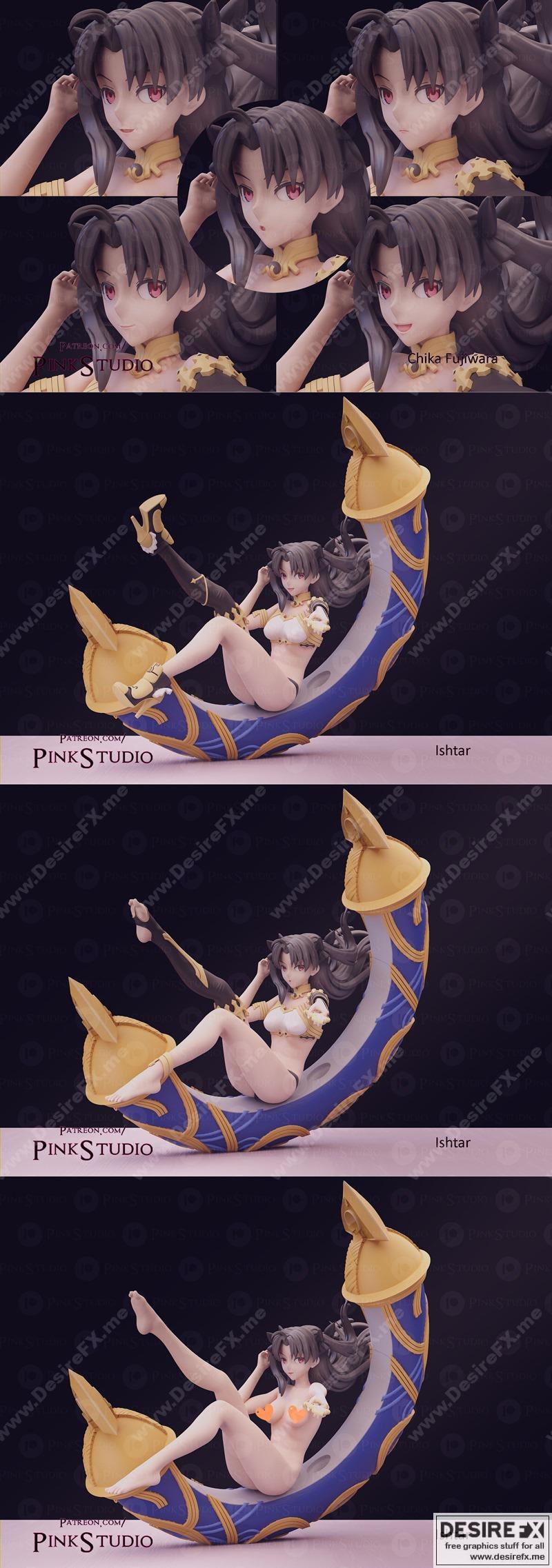 Ishtar - Pink Studio - 3D打印模型|Ishtar – Pink Studio – 3D Print Model STL