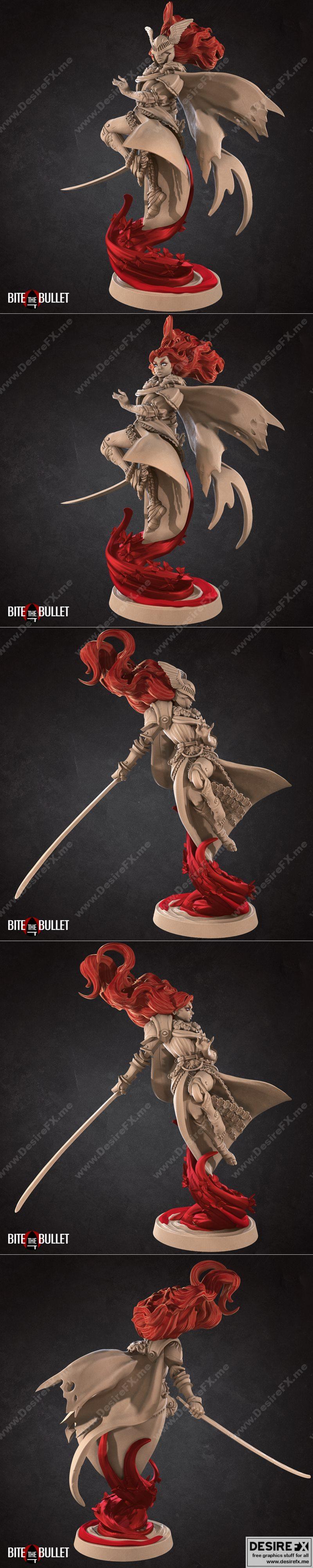 红袍女神莫尔加娜——3D打印模型|Morgana the Scarlet Goddess – 2 Versions – 3D Print Model STL