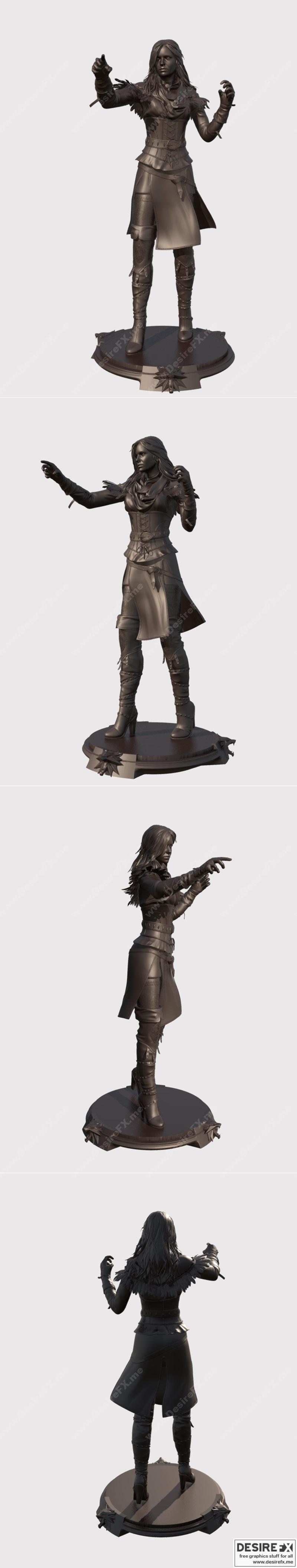 《巫师：永恩堡的伊恩费尔 3D打印模型》|Yennefer of Vengerberg – The Witcher – 3D Print Model STL
