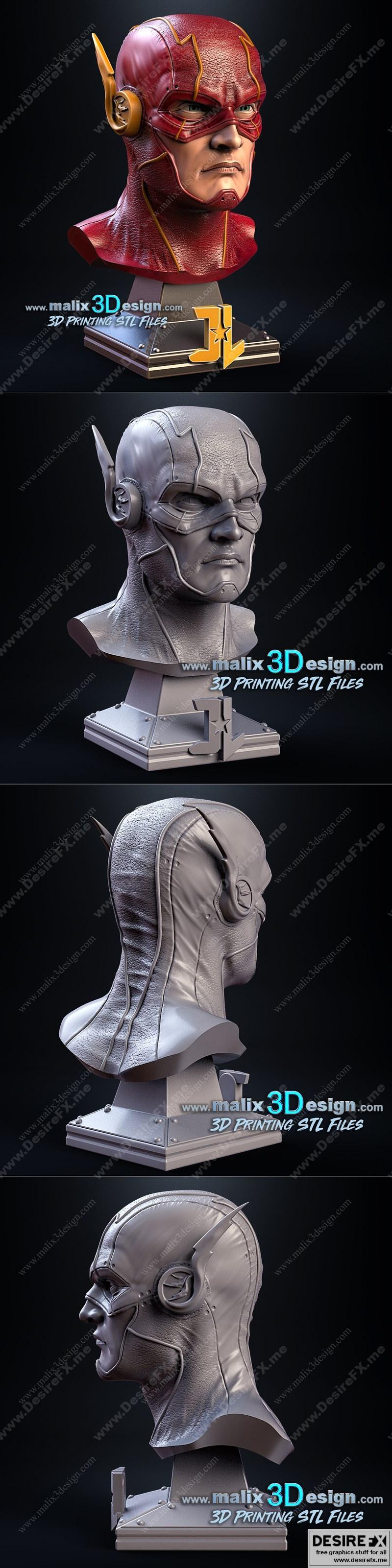 Flash Burst - 3D打印模型|Flash Bust – 3D Print Model STL