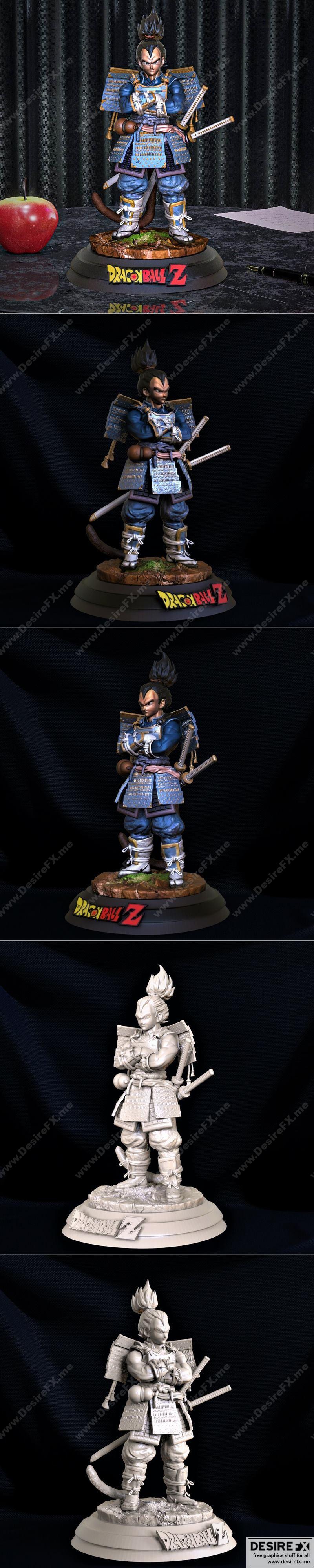 悟空萨姆鲁 - 3D打印模型|Vegeta Samurai – 3D Print Model STL