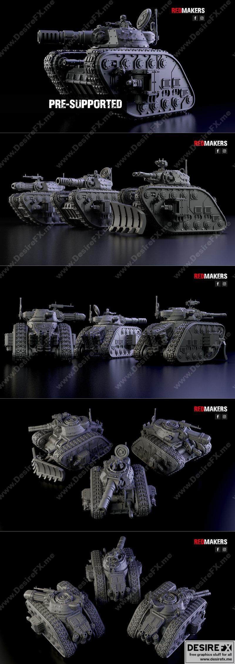 传奇战车帝国力量 3D打印模型|Legendary Battle Tank Imperial Force – 3D Print Model STL