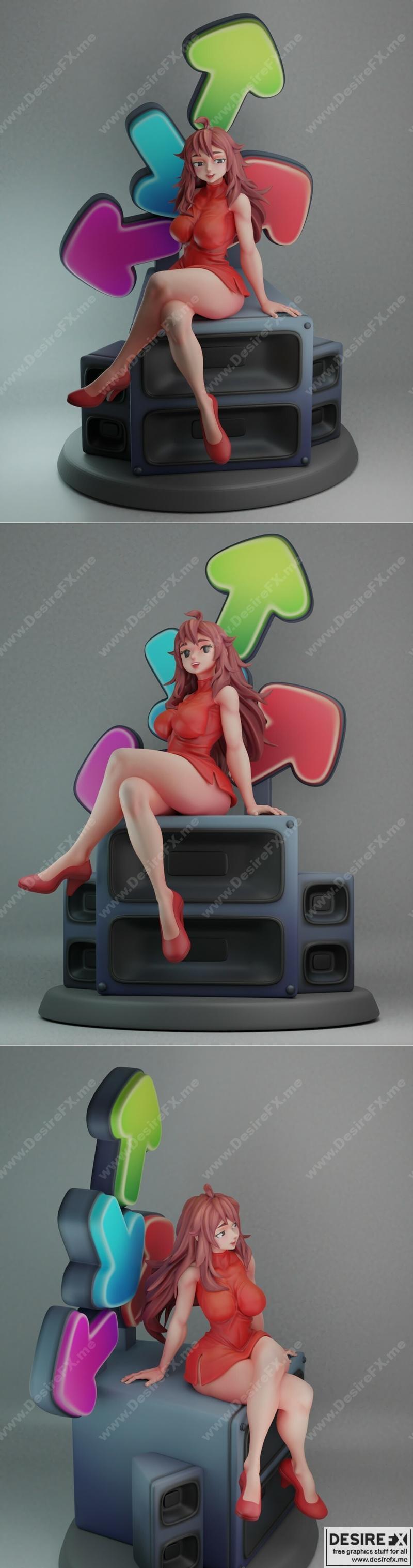 周五夜放克 3D打印模型|Friday Night Funkin GF – 3D Print Model STL