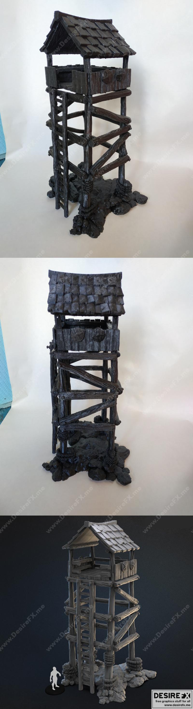 金属头瞭望塔3D打印模型|Metalhead Lookout Tower – 3D Print Model STL