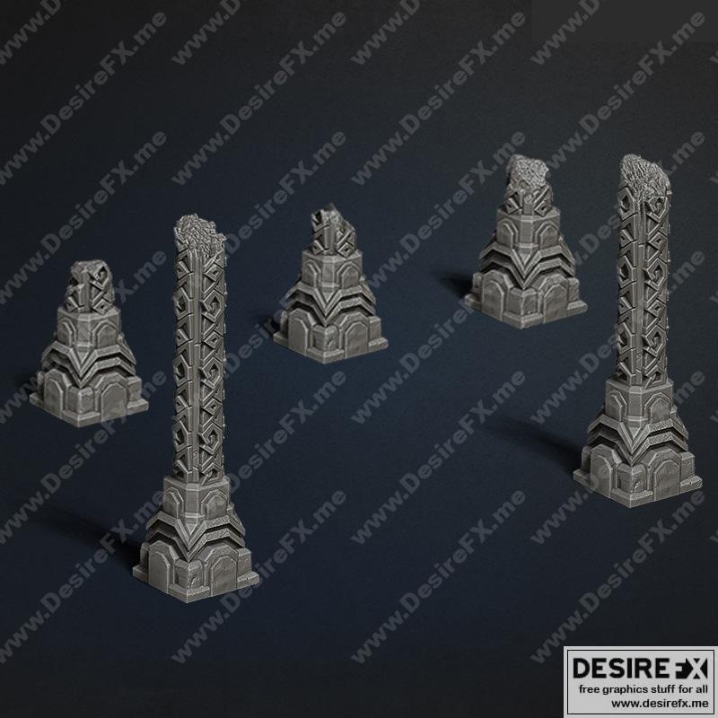 古希腊柱式 3D打印模型 STL|Ancient Columns – 3D Print Model STL