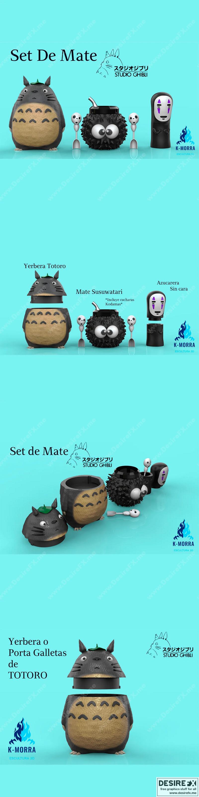 吉卜力风格3D打印模型集|GHIBLI MATTE SET – 3D Print Model STL