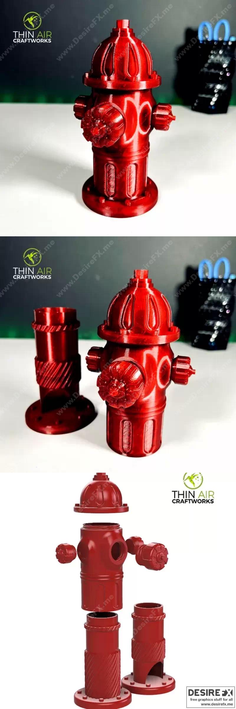 消防栓收藏——3D打印模型|Fire hydrant stash – container 3D Print Model