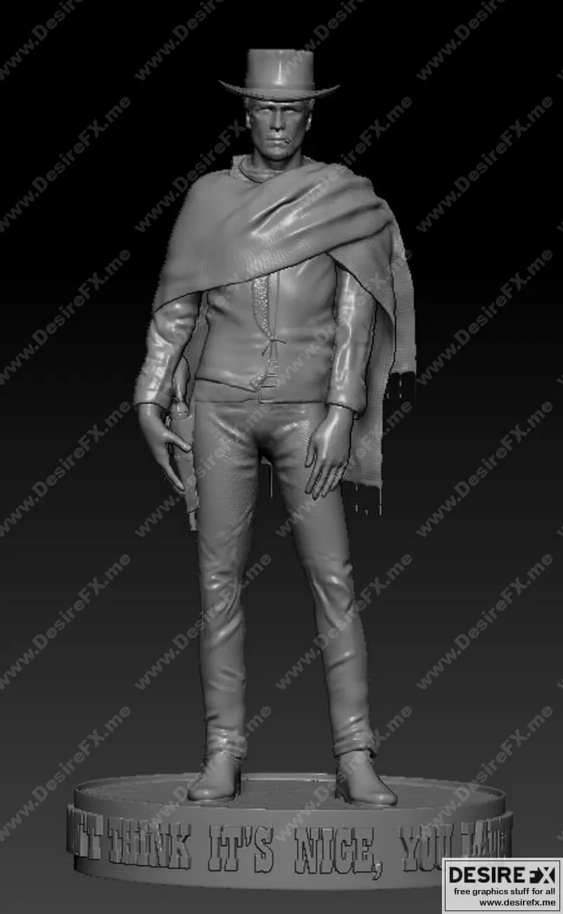 克林特·伊斯特伍德 3D打印模型|CLINT EASTWOOD – 3D Print Model