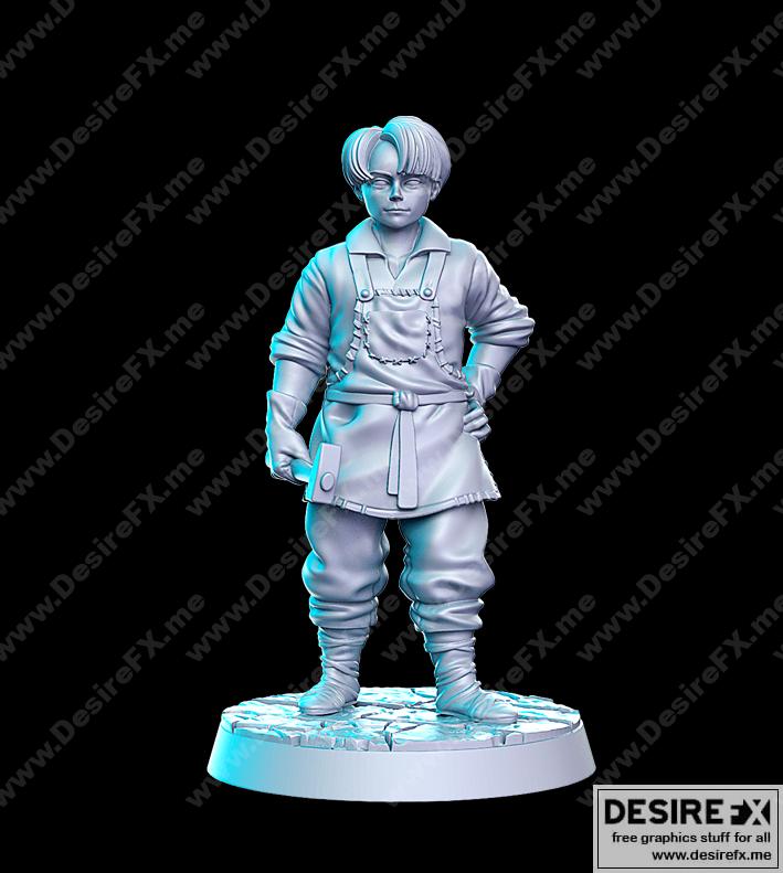 《巫师契约3：农夫与商人3D打印模型》|A Witcher Contract Vol.3 & Peasant and Trades (RNEstudio) – 3D Print Model STL