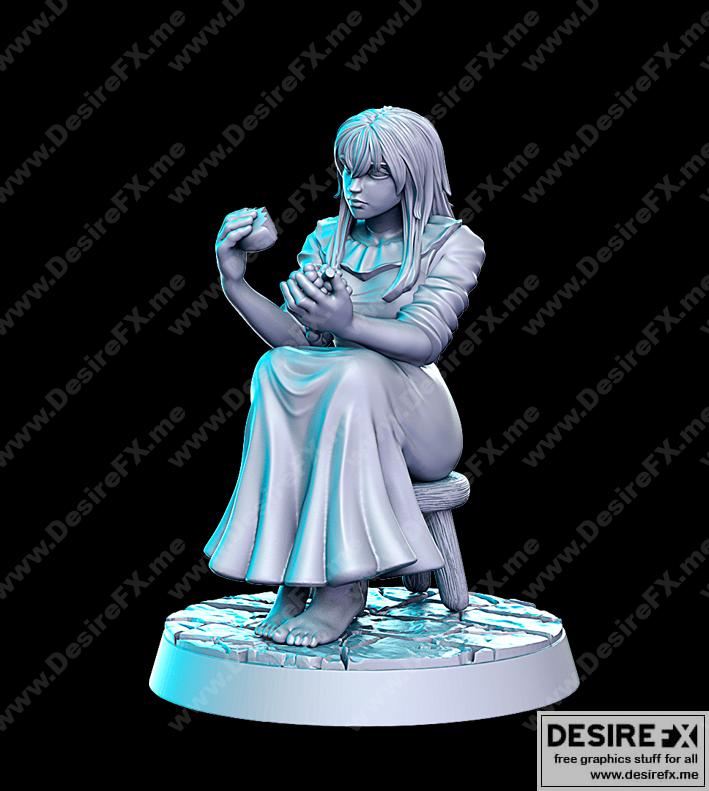 《巫师契约3：农夫与商人3D打印模型》|A Witcher Contract Vol.3 & Peasant and Trades (RNEstudio) – 3D Print Model STL