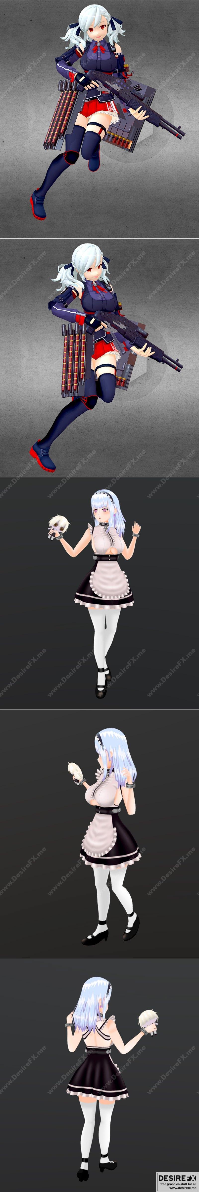 SPAS12——少女前线与碧蓝航线——迪多 3D打印模型|SPAS12 – Girls Frontline and Azur Lane – Dido – 3D Print Model STL