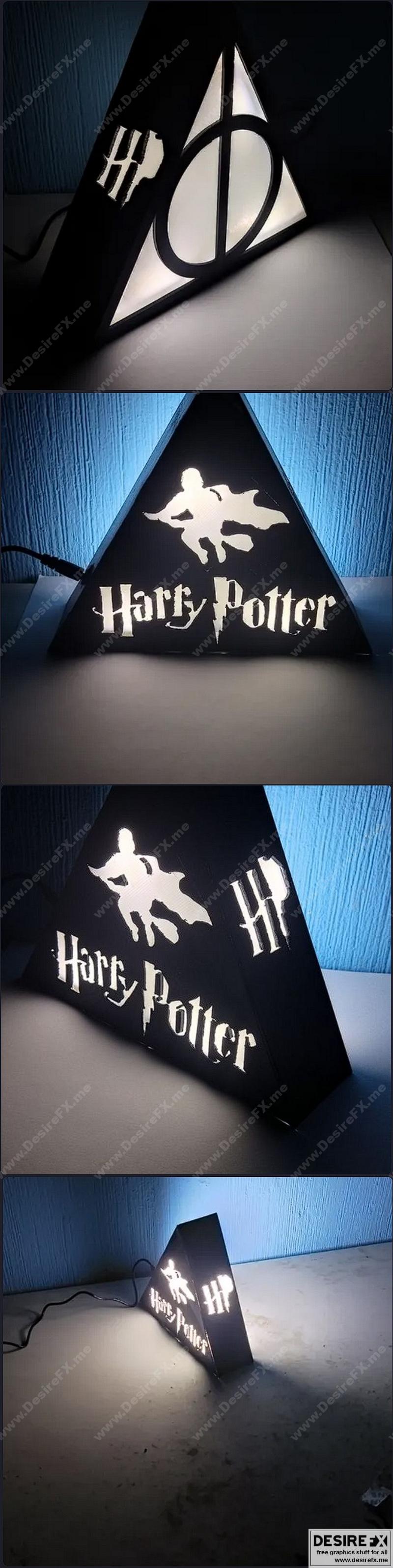 死亡之屋灯 3D打印模型|Deathly Hallows Lamp – 3D Print Model STL