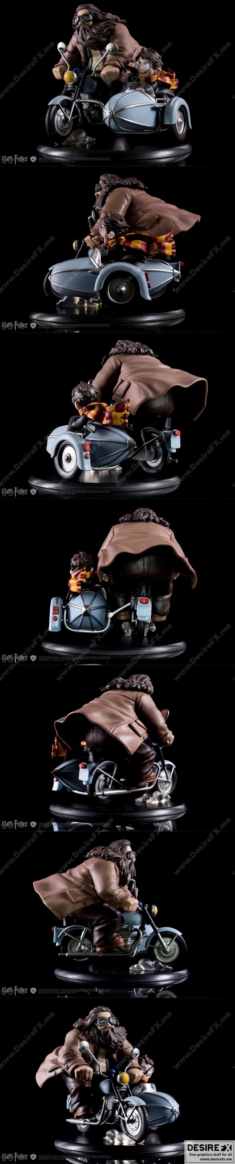 哈利波特与鲁伯·海格 3D打印模型|Harry Potter & Rubeus Hagrid – 3D Print Model STL