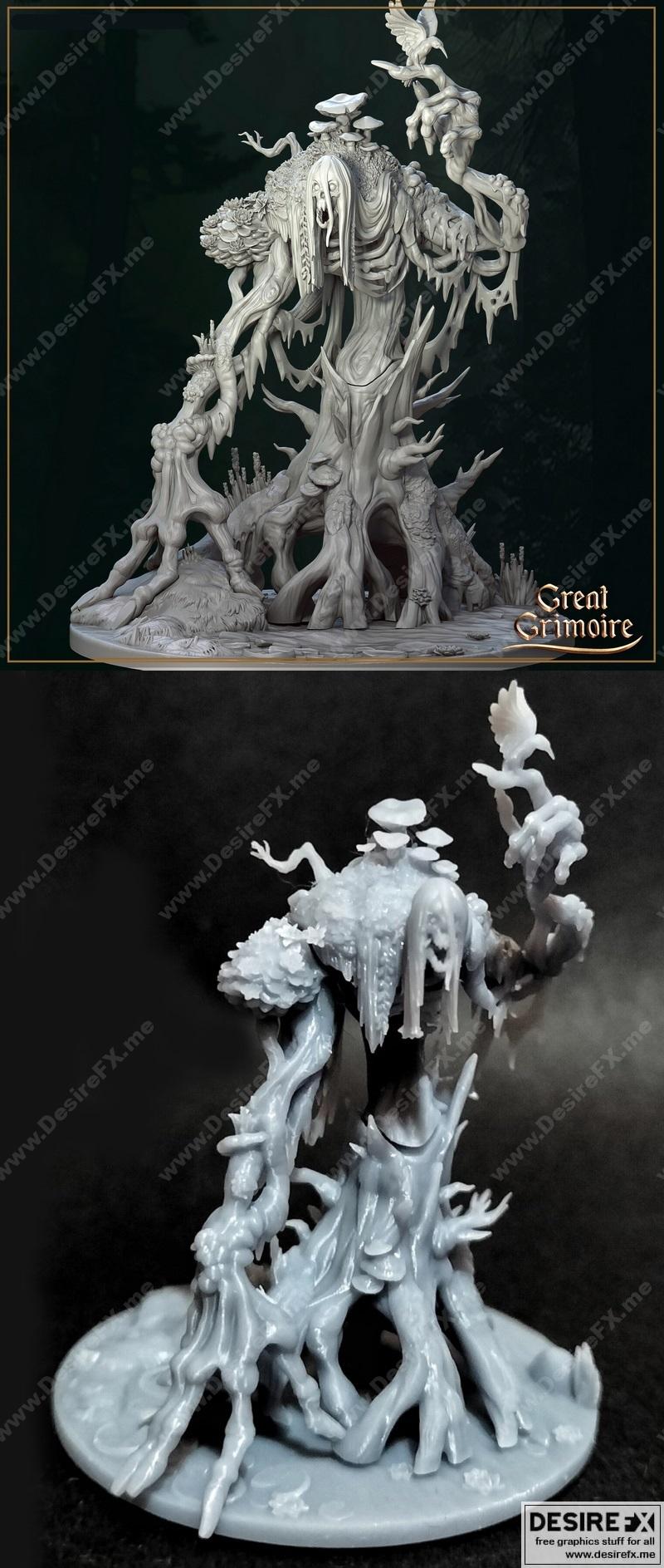 木灵——3D打印模型|The Wood Spirit – 3D Print Model STL