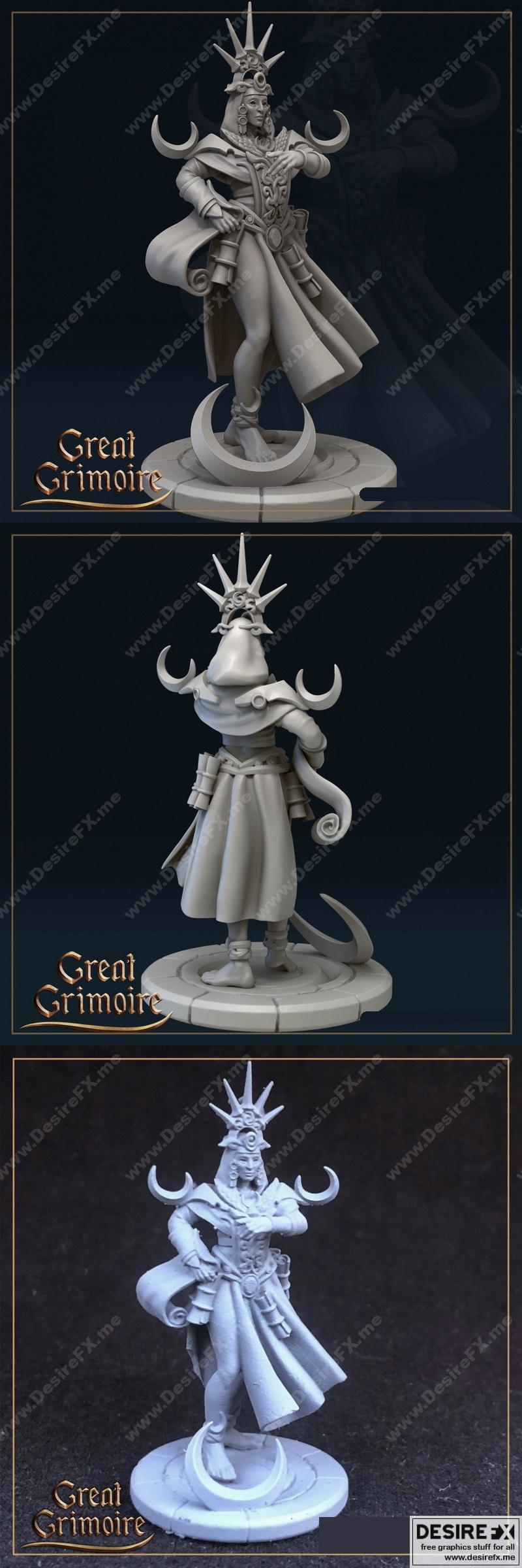 圣女——3D打印模型|The Priestess – 3D Print Model STL