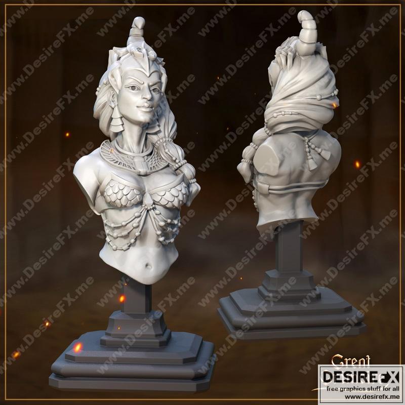 Selket的雕像——3D打印模型|Selket’s Bust – 3D Print Model STL