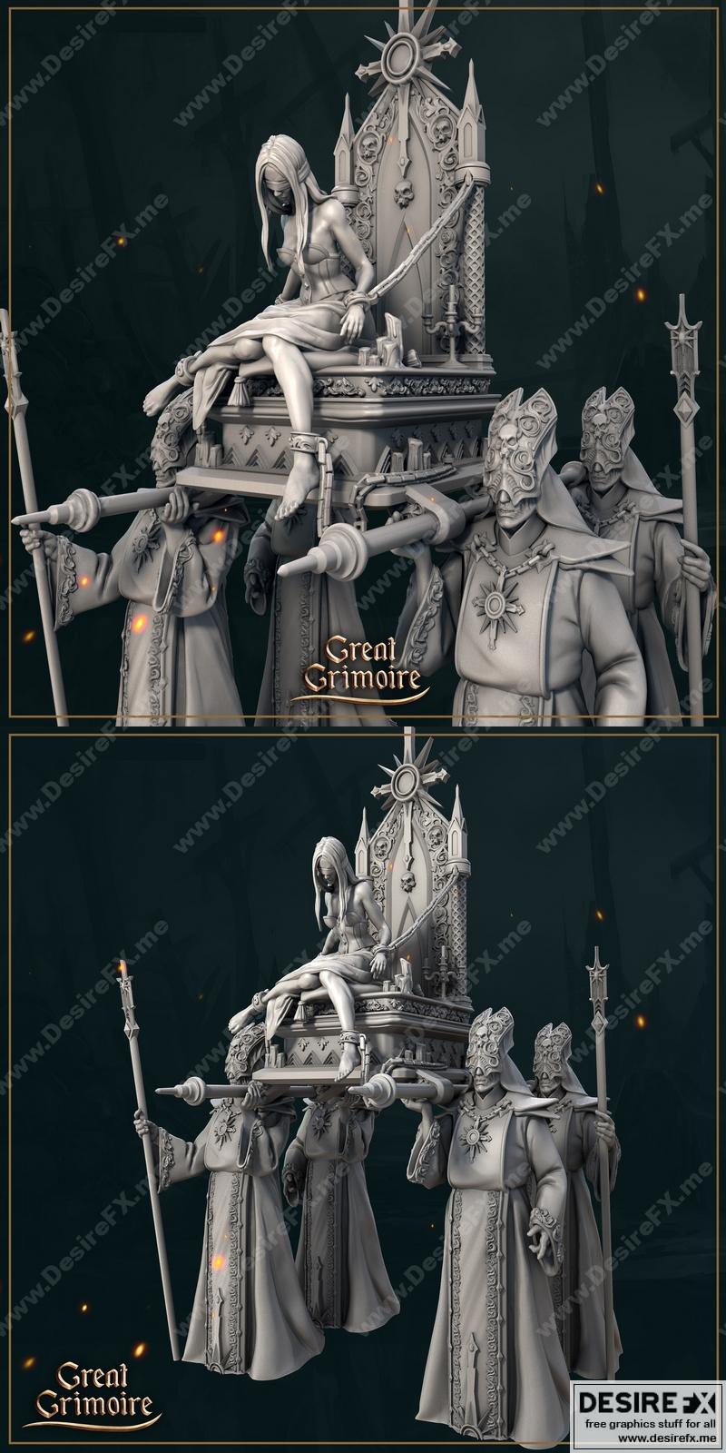 神圣行进——3D打印模型|Sacred Procession – 3D Print Model STL