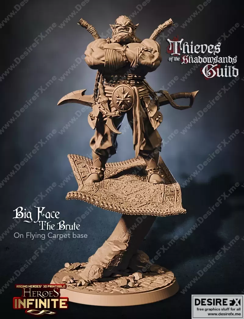 大脸怪兽3D打印模型|Big face