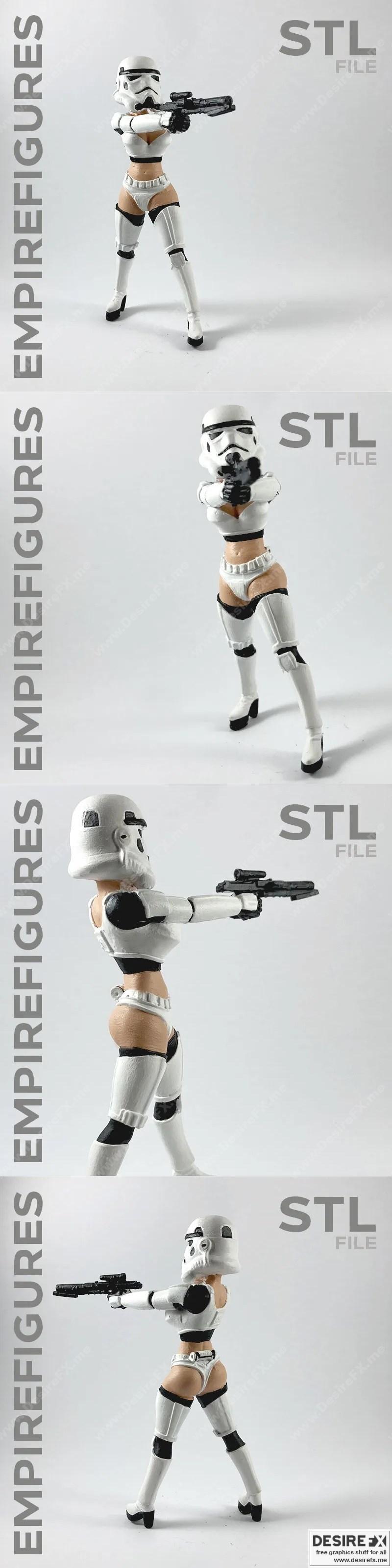 星战风暴兵3D打印模型|Sexy Stormtrooper – Empire Figures – 3D Print Model STL