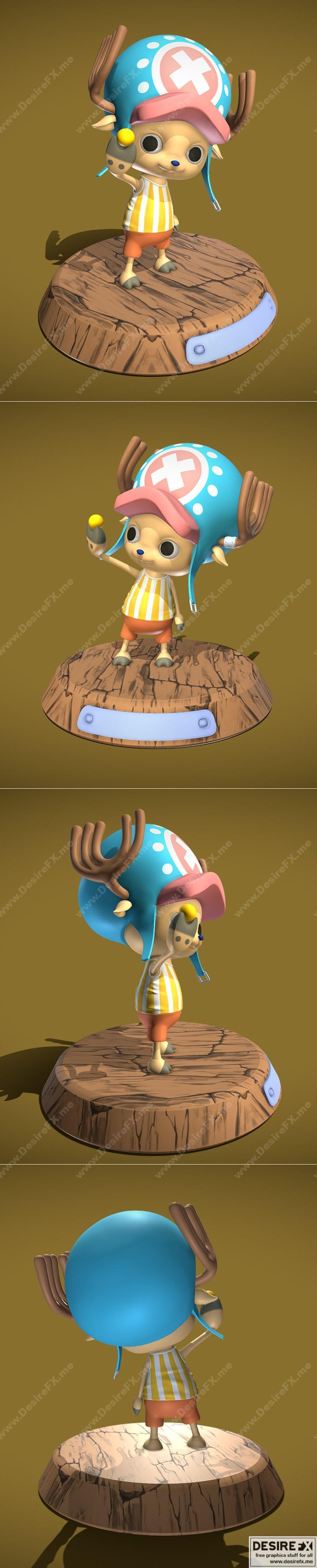 唐老鸭3D打印模型|Tony Tony Chopper – 3D Print Model STL