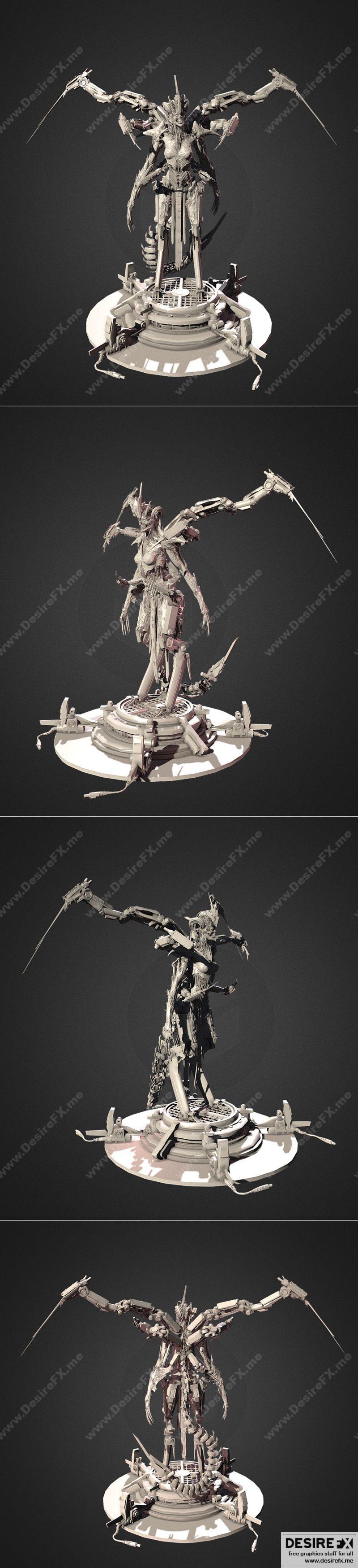 Cyno Byte - 3D打印模型：赛博朋克风格角色造型|Cyno byte – 3D Print Model STL