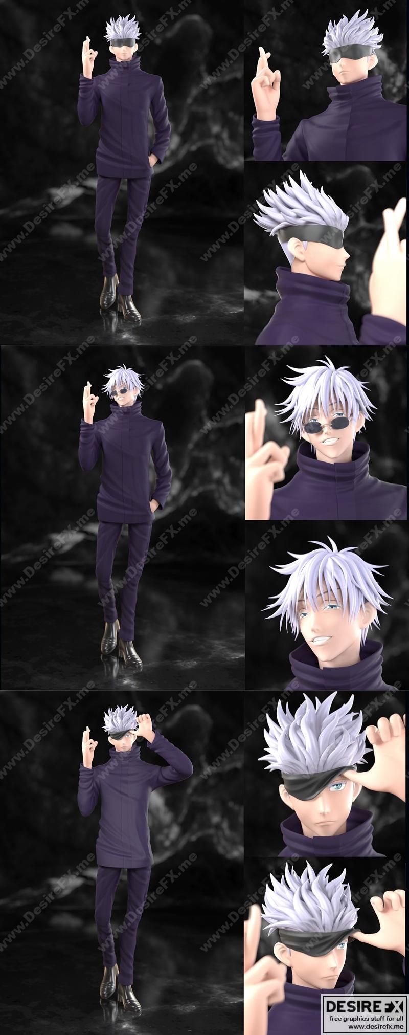 咒术回战 佐藤 奥托 3D打印模型|Jujutsu Kaisen Gojo Satoru – 3D Print Model STL