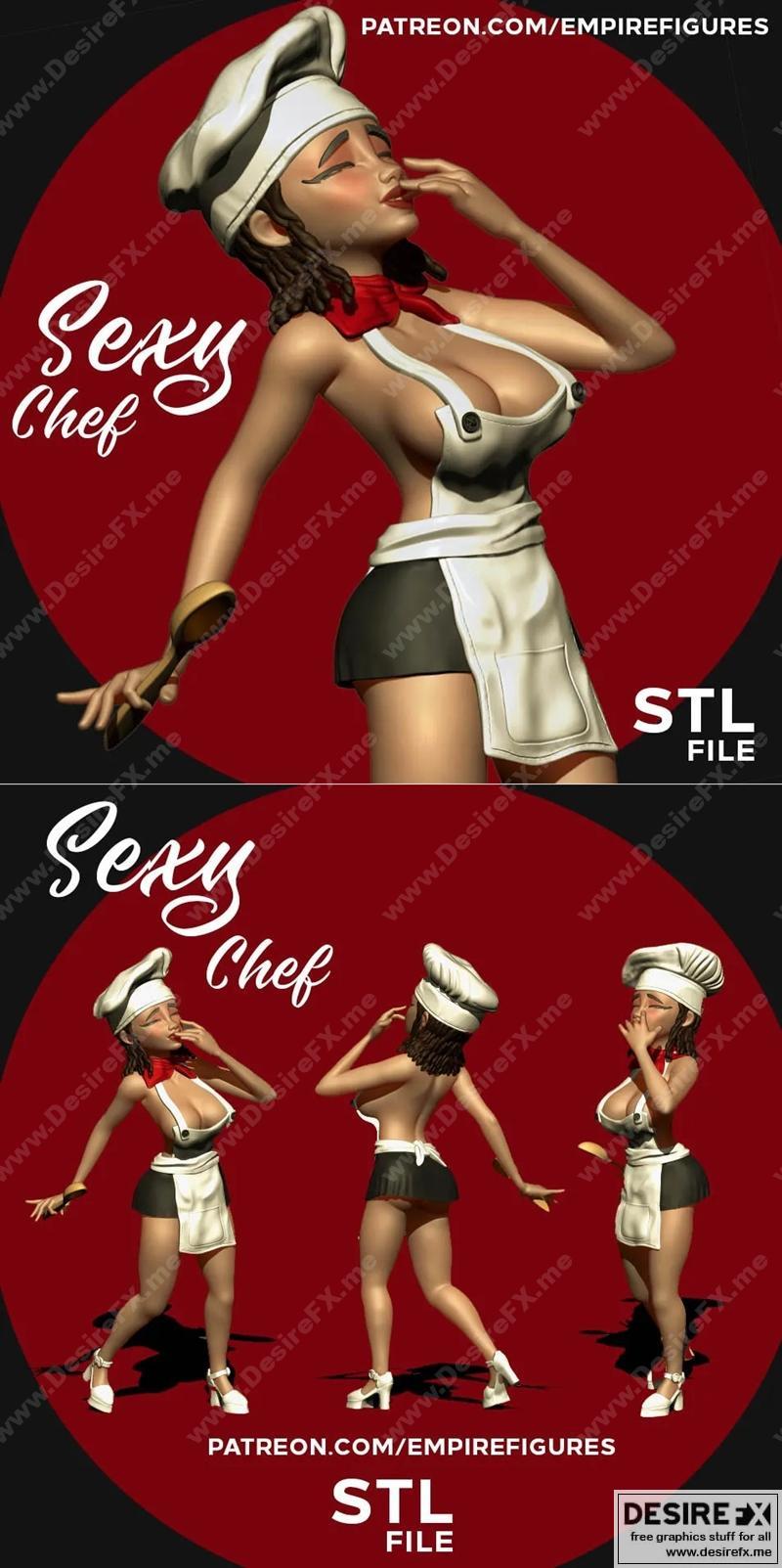 帝国图腾 3D打印模型|Chef – Empire Figures – 3D Print Model STL