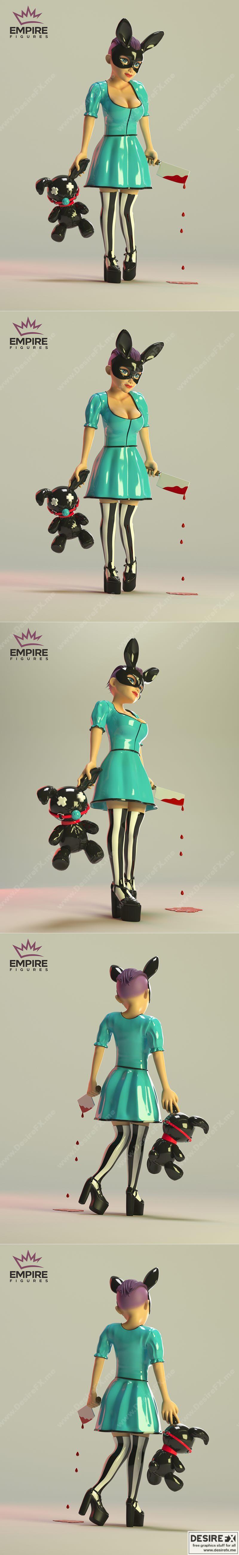 艾丽丝 - 帝国人物 - 3D打印模型|Alice – Empire Figures – 3D Print Model STL