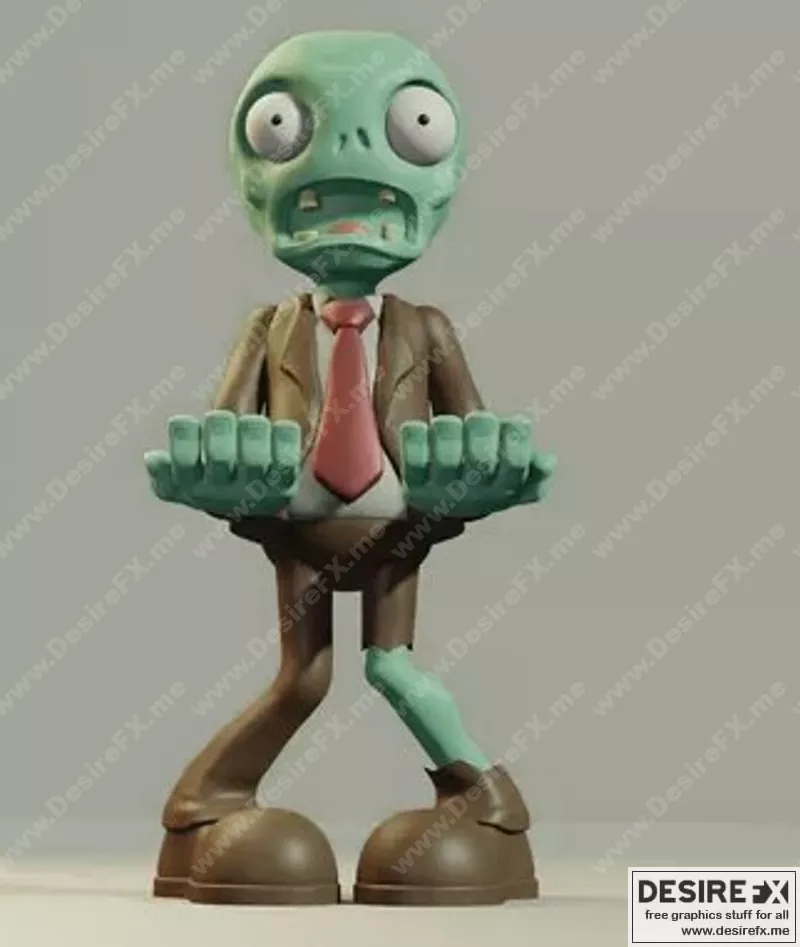 植物大战僵尸 3D打印模型|Soporte control Planta vs Zombie – 3D Print Model STL