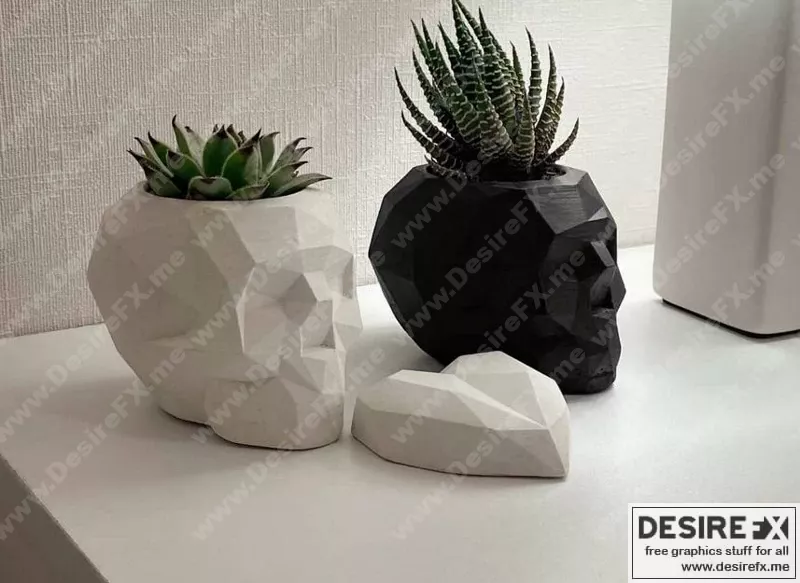 Skull Pot Small 3D打印模型|Skull Pot Small – 3D Print Model STL