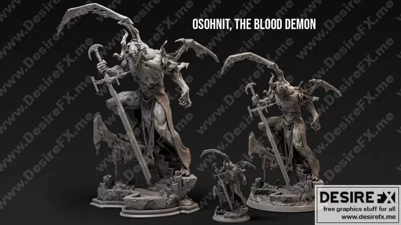 Oshohnit 血之恶魔 3D打印模型|Oshohnit, The BLood Demon – 3D Print Model STL