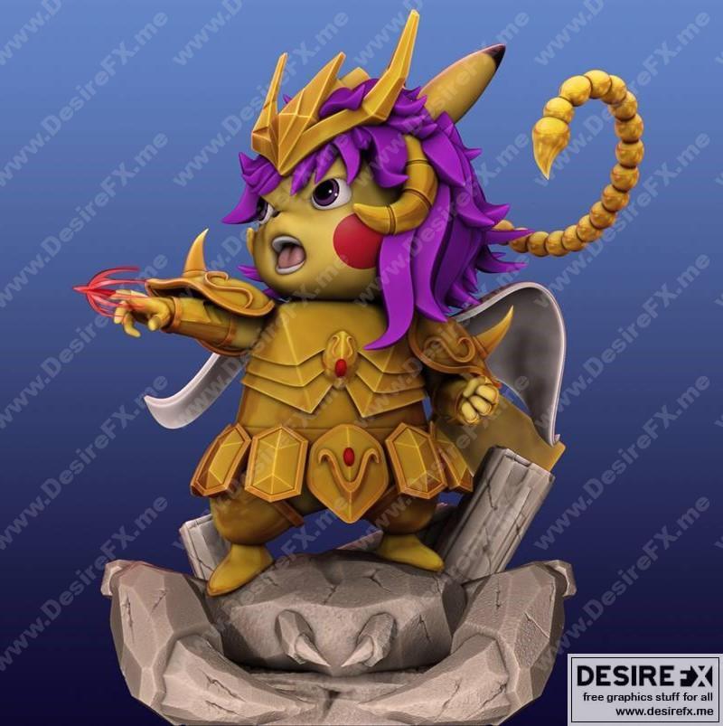 宝可梦3D打印模型皮卡丘|Pikachu 2 – 3D Print Model STL