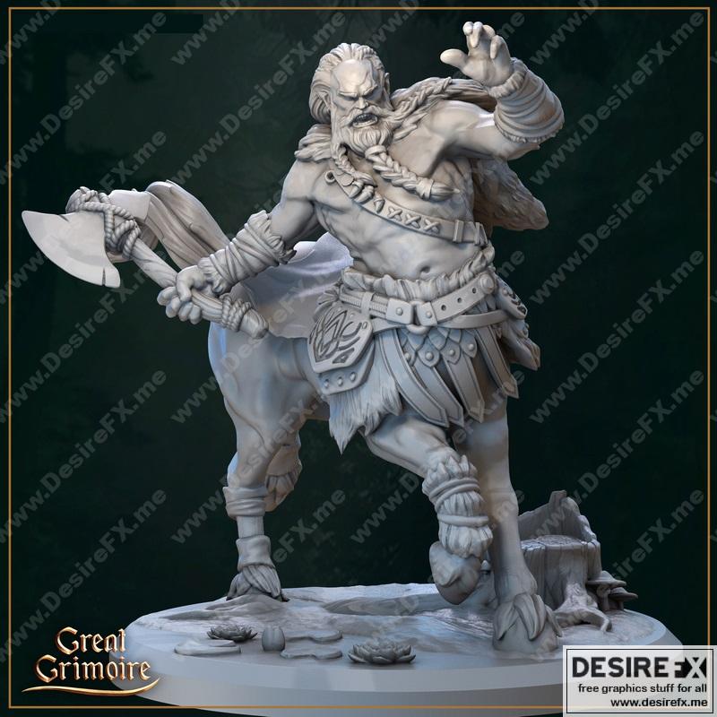 克瑞塔罗斯：鹿角勇士 3D打印模型|Krataros The Сentaur Champion – 3D Print Model STL