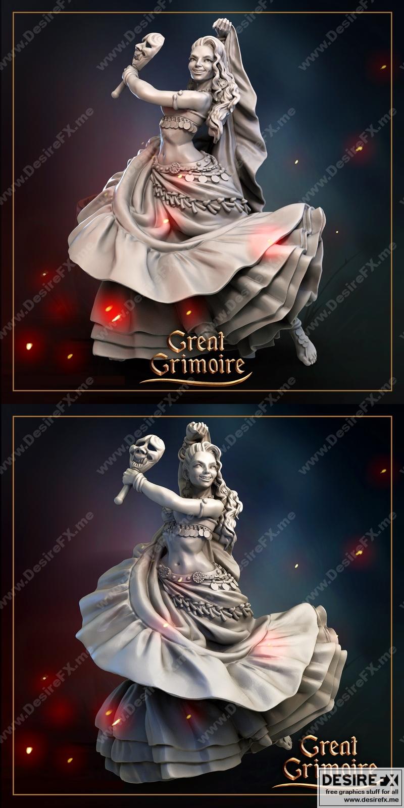 舞者 - 动漫角色3D打印模型|Dancer – 3D Print Model STL