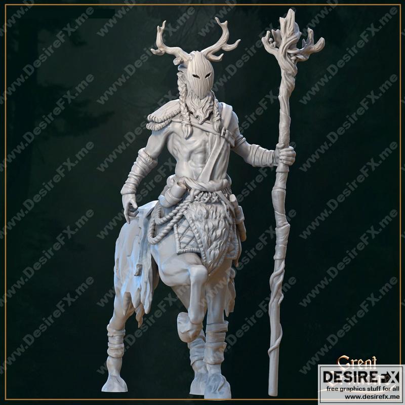 阿戴顿：半人马首领 3D打印模型|Adethon The Centaur Chief – 3D Print Model STL